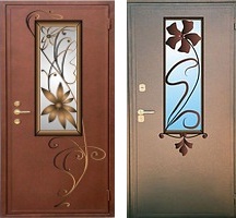 металлические двери с ковкой