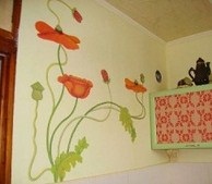 Покраска стен на кухне